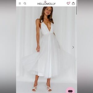 SUMMER CINDERELLA MIDI DRESS WHITE - Hello Molly (Out of stock on website)